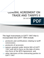 Gatt II Tariffication