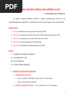 Analyse et Prélèvement du LCR | PDF | Liquide cérébro-spinal | Médecine ...