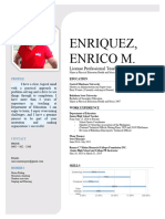 Enriquez, Enrico M.: License Professional Teacher