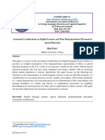 Assessment Considerations On English Learners and Their Disproportionate Placement in Special Education (#662860) - 907339