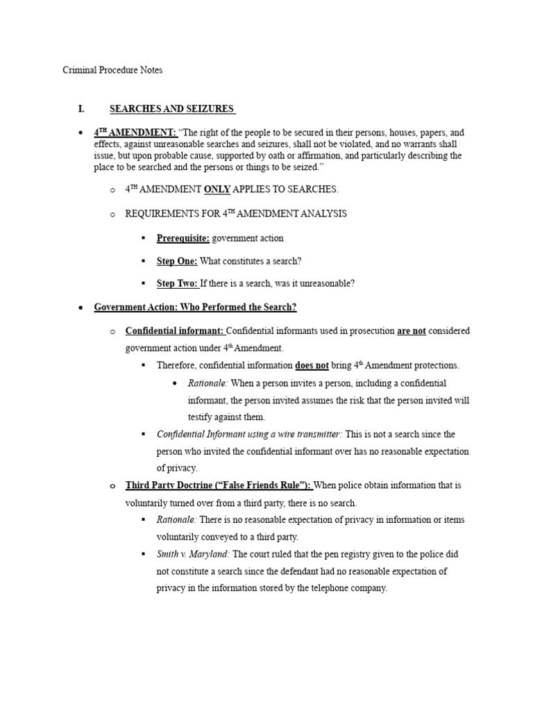 criminal-procedure-notes-pdf-miranda-warning-search-and-seizure