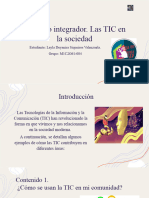 Proyecto Integrador. Las TIC en La Sociedad