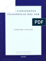 Las Constantes Filosóficas Del Ser - Étienne Gilson