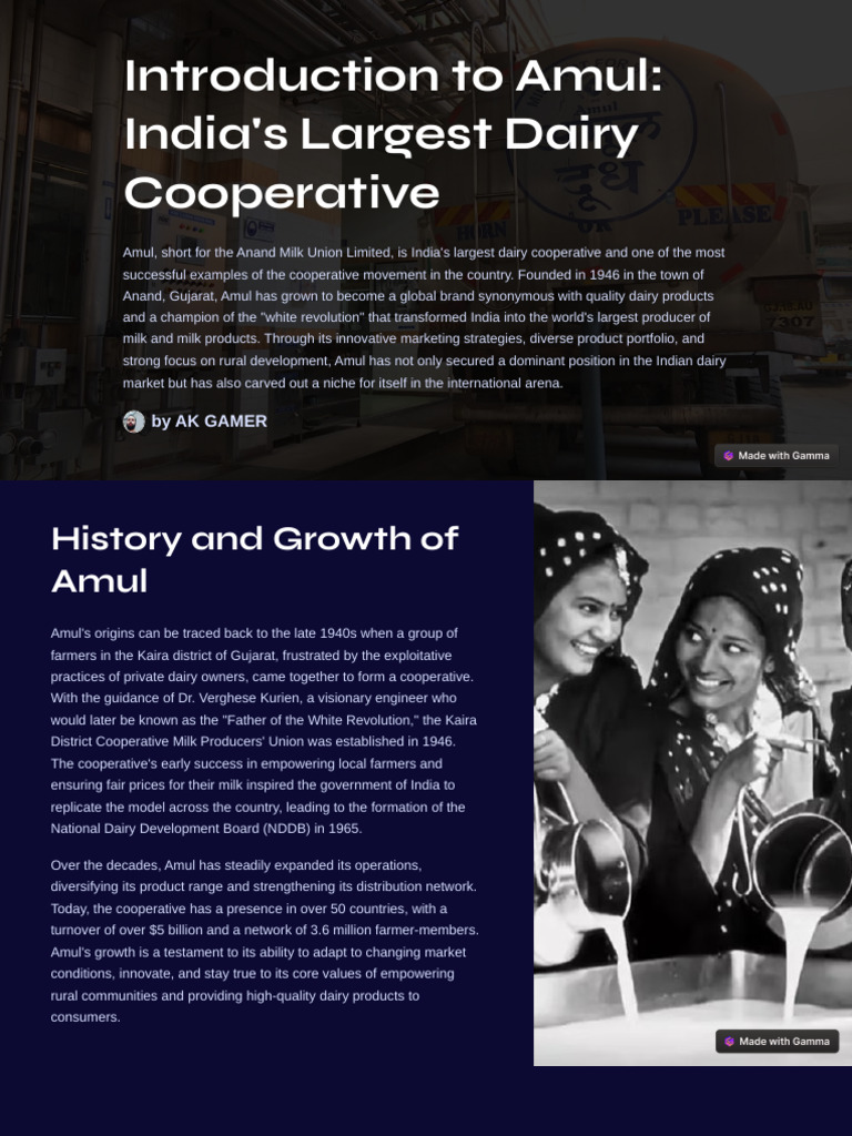 THE STORY OF AMUL visual data 7