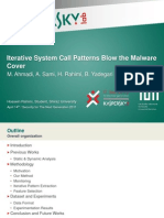Iterative System Call Patterns Blow The Malware Cover: M. Ahmadi, A. Sami, H. Rahimi, B. Yadegari