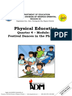 Physical Education: Quarter 4 - Module: 4b Festival Dances in The Philippines