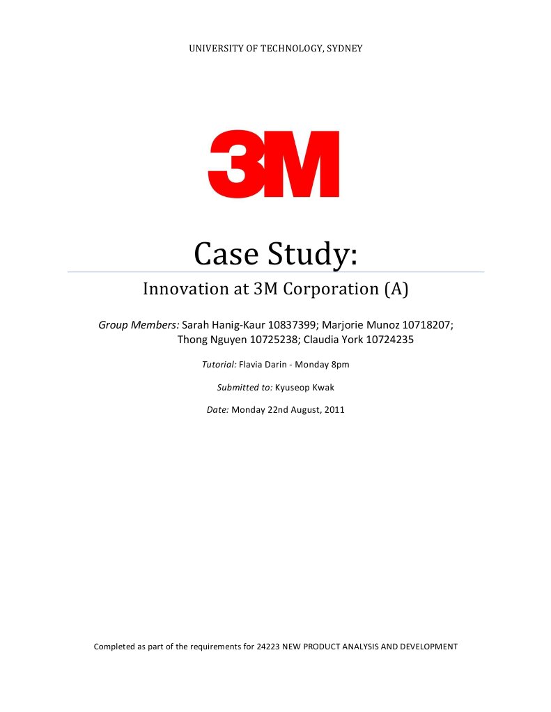 3m case study solution