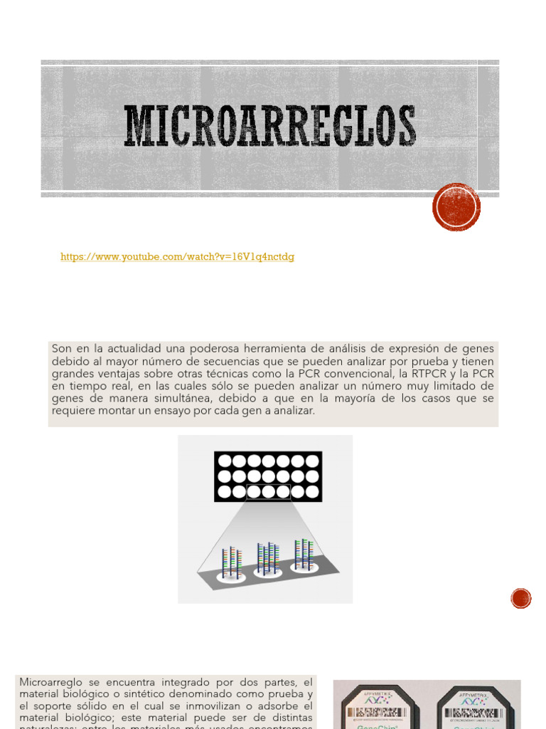 Microarreglos de ADN en Investigación Genómica | PDF | Adn Microarray ...