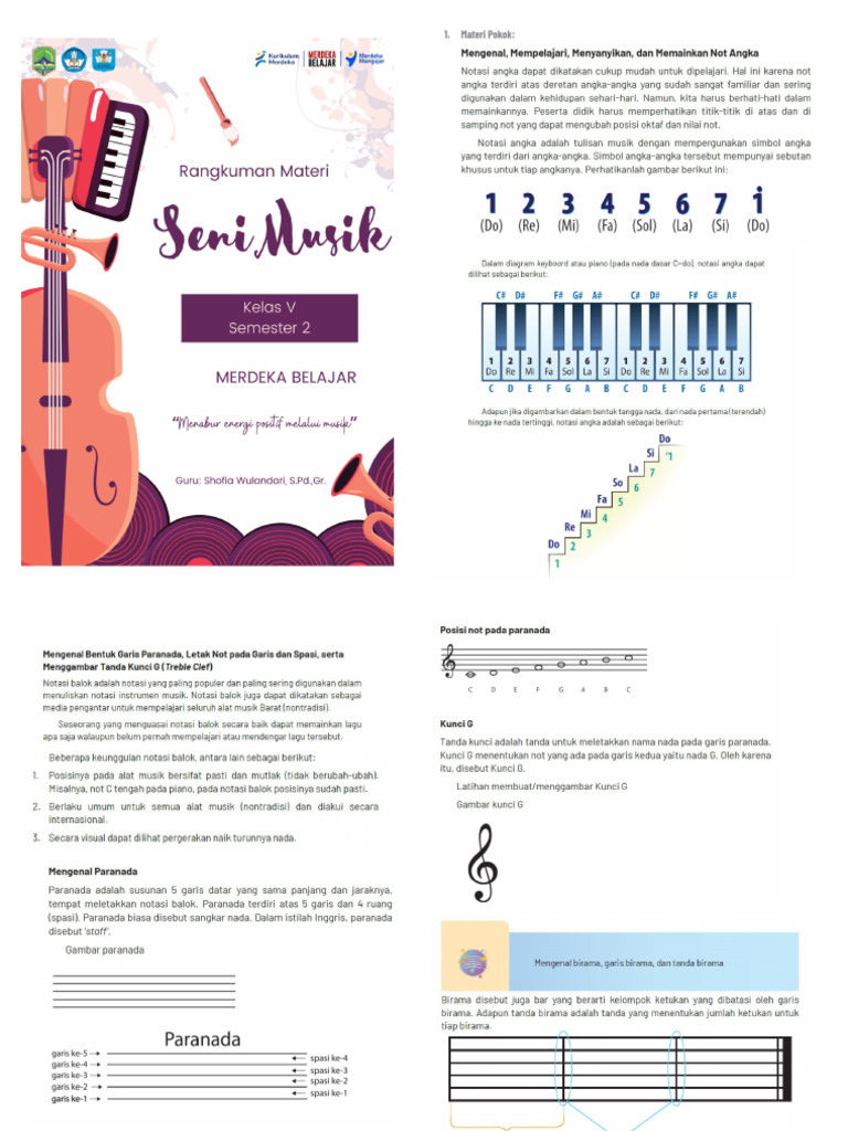 Seni Musik Kelas 5 Kurikulum Merdeka Semester 2