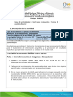 Guía de Actividades y Rúbrica de Evaluación - Unidad 2 - Tarea 4 - Análisis Ráster