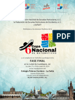 Convocatoria Fase Final 6º Copa Nacional de Matemáticas CNEP-SofíaXT