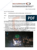 Informe de Servicio de Manto de Armto