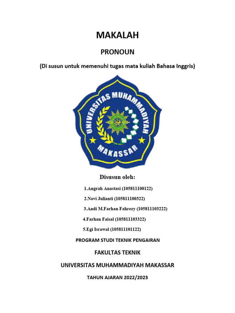Panduan Lengkap tentang Pronoun dalam Bahasa Inggris | PDF