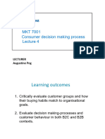 Lecture 4 Consumer Buyer Decision Making Process