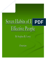 Sevenhabitsofhighlyeffectivepeople Overview