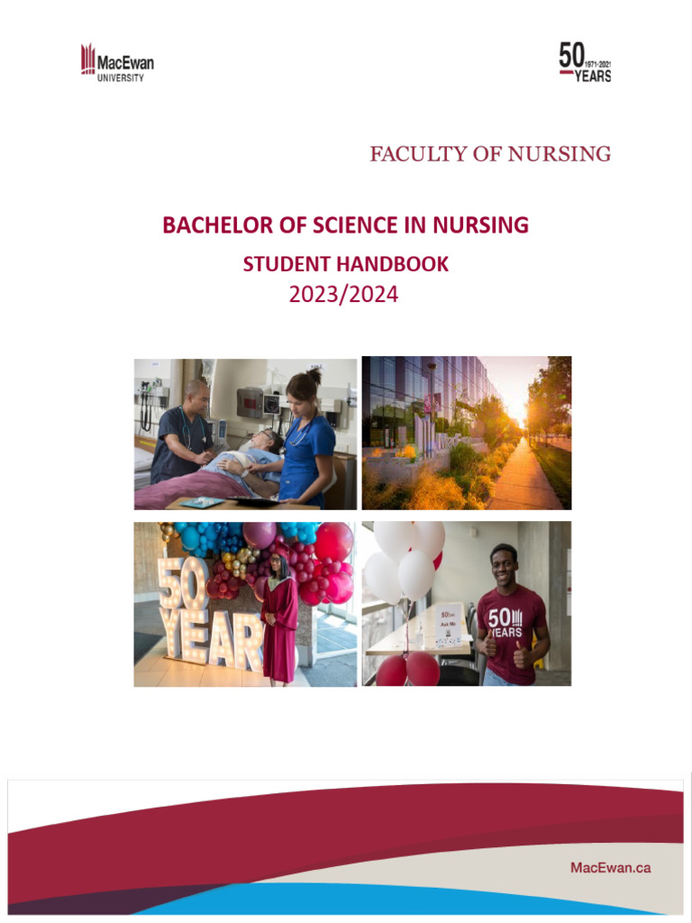 MacEwan Nursing Student Handbook 2023/24 | PDF | Nursing | Knowledge