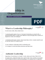 Tutorial 6 - Leadership Philosophies