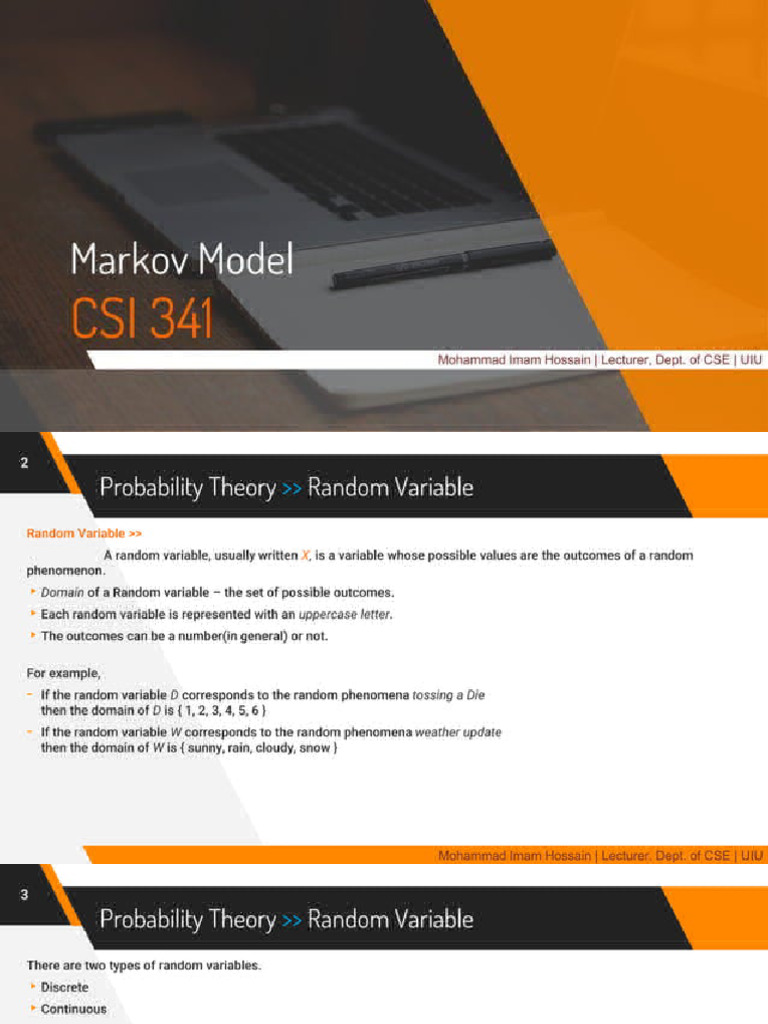 Markov Model | PDF