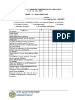 SHS Learners Development Assessment Tool