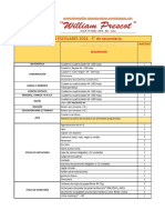 ÚTILES ESCOLARES 2024 - 5° de Secundaria: Área Cantidad Descripción