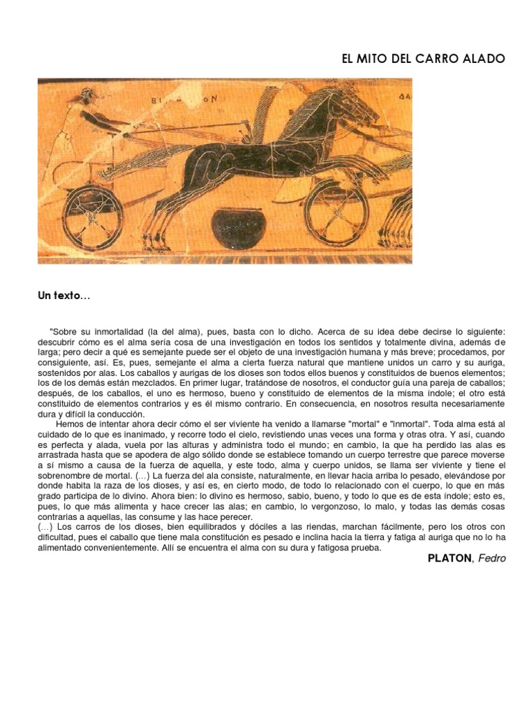 El Mito Del Carro Alado Epistemología Metafísica