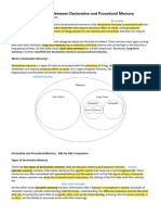 Declarative & Procedural Memory