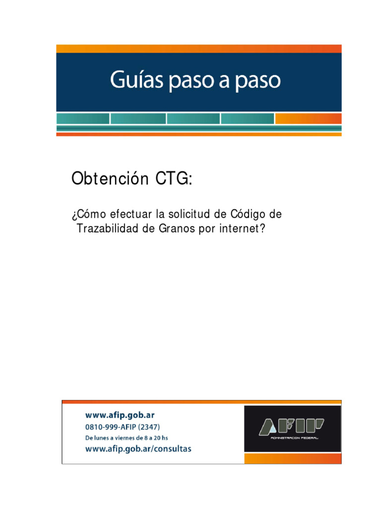 Obtención CTG:: ¿Cómo Efectuar La Solicitud de Código de Trazabilidad ...