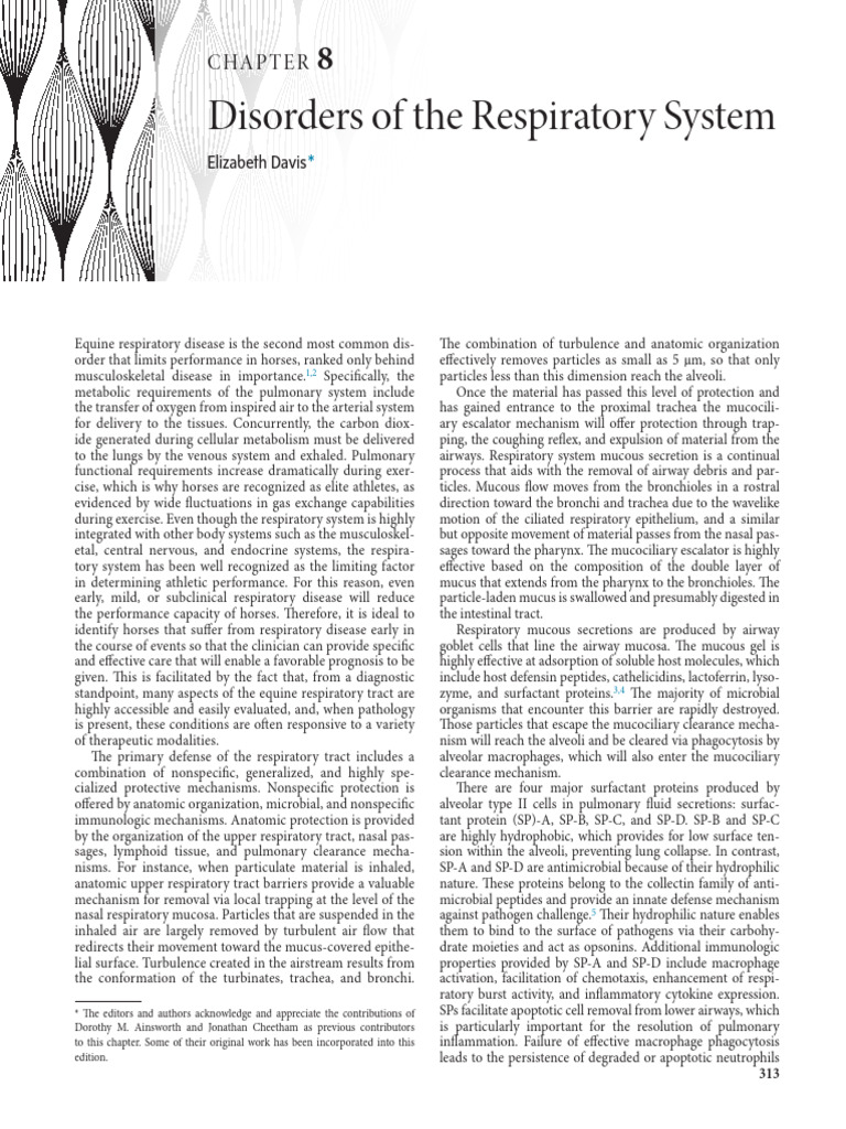 Chapter 8 - Disorders of The Respiratory System - 2018 - Equine ...