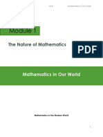 GE-MMW MODULE # 1 - Mathematics in Our World