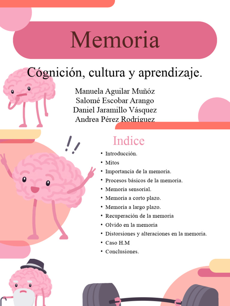 Procesos y Tipos de Memoria Humana | PDF | Memoria | Aprendizaje