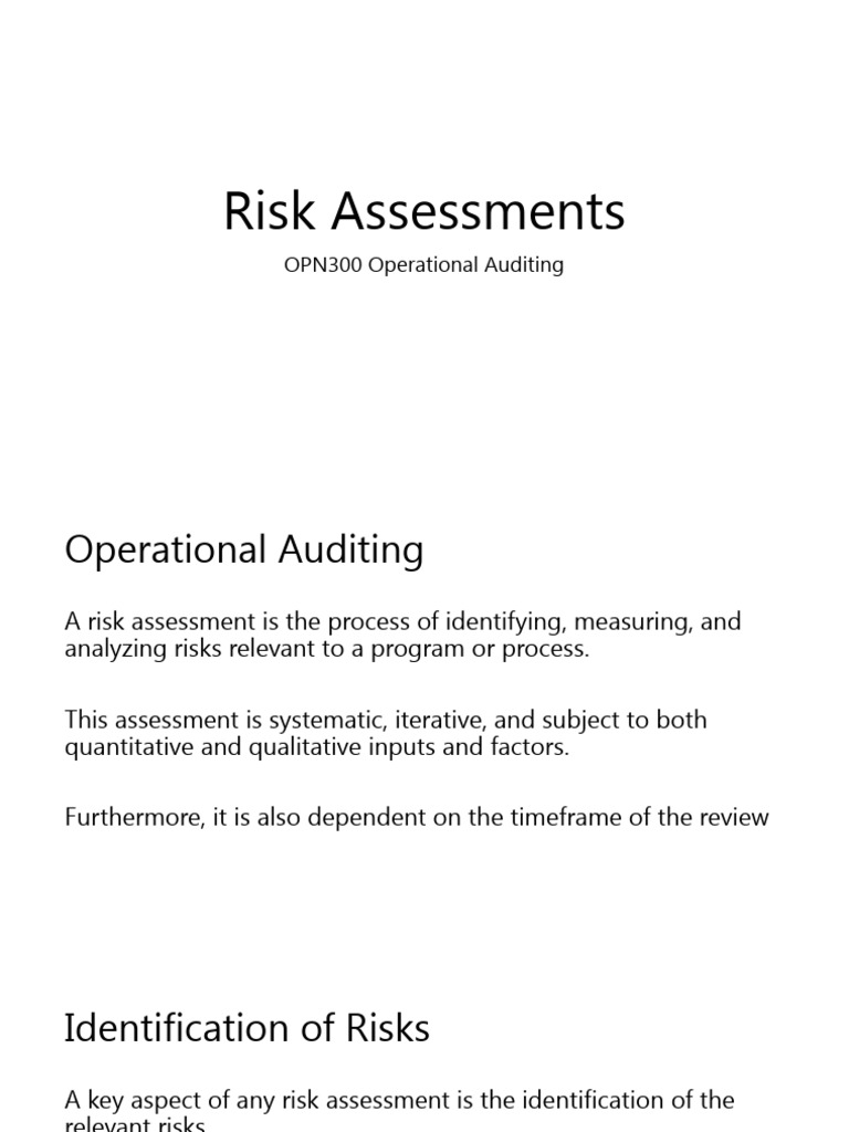 Comprehensive Risk Assessment Guide | PDF | Risk Assessment | Risk