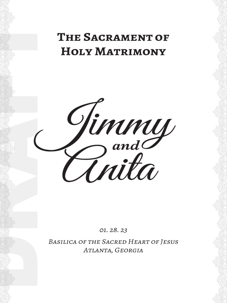 Anita wedding program book pdf god the father glory religion 