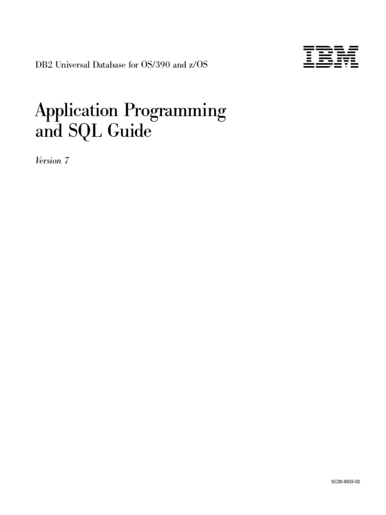 4 DB2 Application Programming Guide | PDF | Data Management Software ...