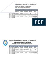 Horario 2024