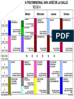 Horario Curso SJ 9egb A