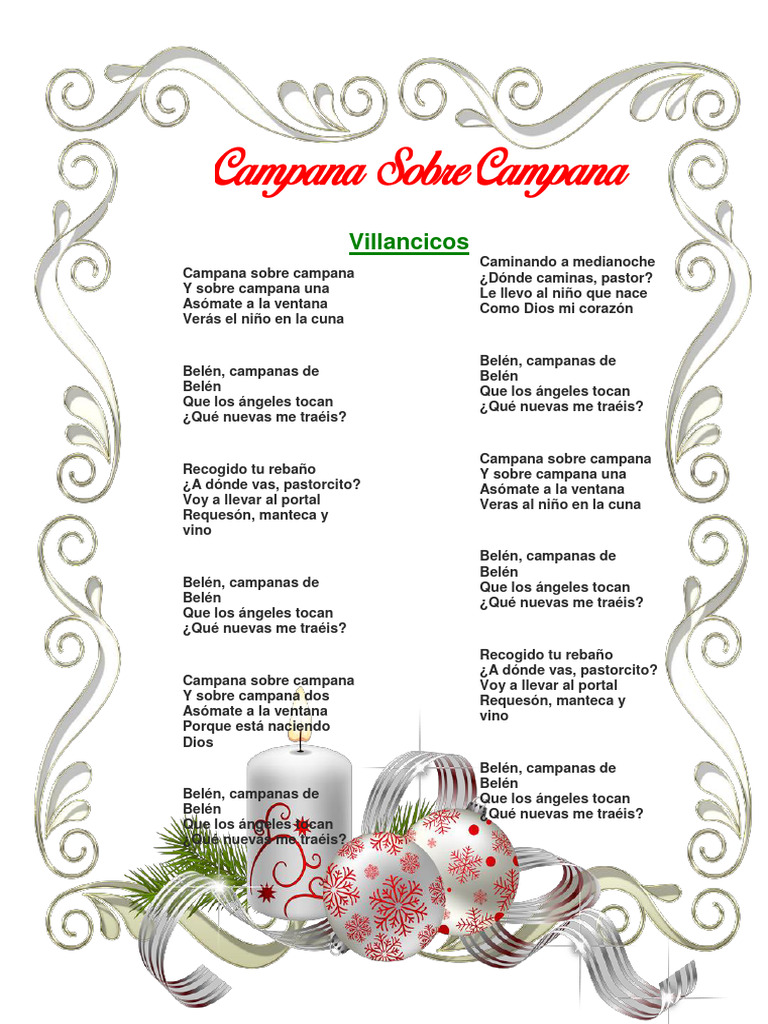 Villancicos Navideños para Niños | PDF | Navidad | Nochebuena