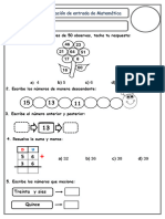 Evaluación de Entrada de Matemática (12 - 03 - 24)