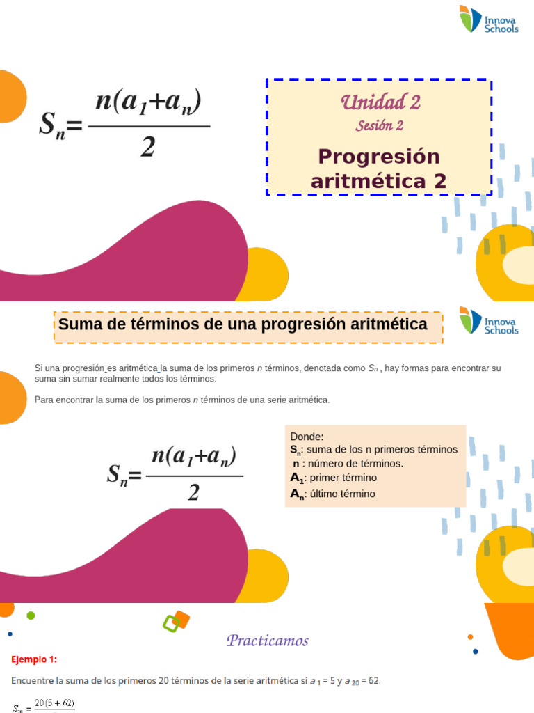 Suma de Términos en Progresión Aritmética | PDF | Matemáticas