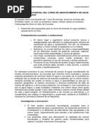 Primer Examen Parcial Del Curso de Abastecimiento de Agua y Alcantarillado - MCHG