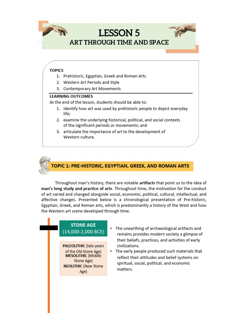 Aa Lesson 5 Pdf Impressionism Sculpture
