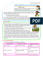 El Calentamiento Global en Mi Comunidad: Propósito Del Día