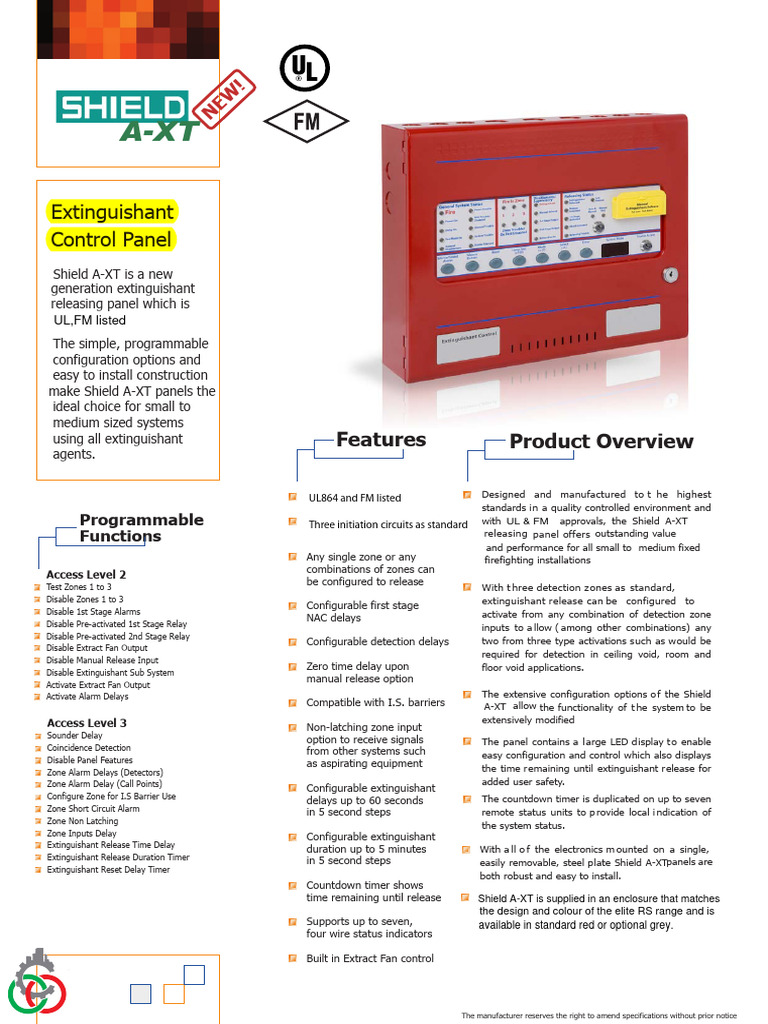 Novec 1230 Control Panel Overview | PDF | Actuator | Valve
