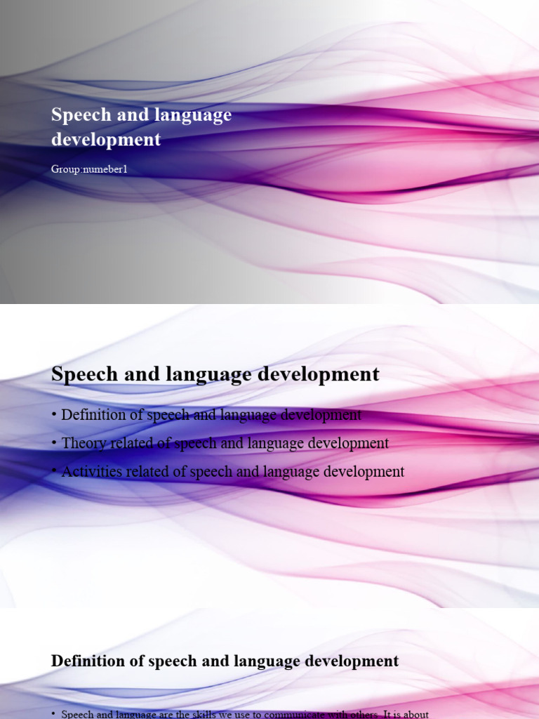 Understanding Speech and Language Development | PDF | Language ...