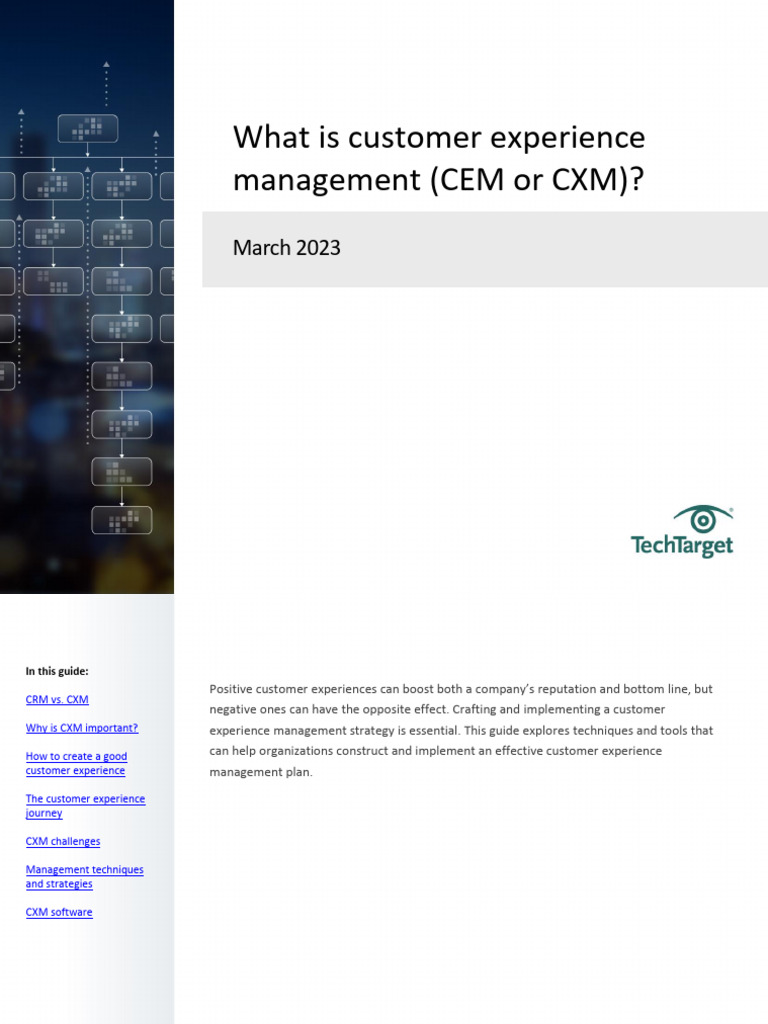 Understanding Customer Experience Management | PDF | Customer ...