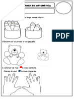 EXAMEN MATEMATICA 3 Años PDF