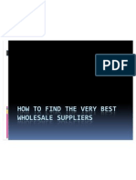 How to Find the Very Best Wholesale Suppliers