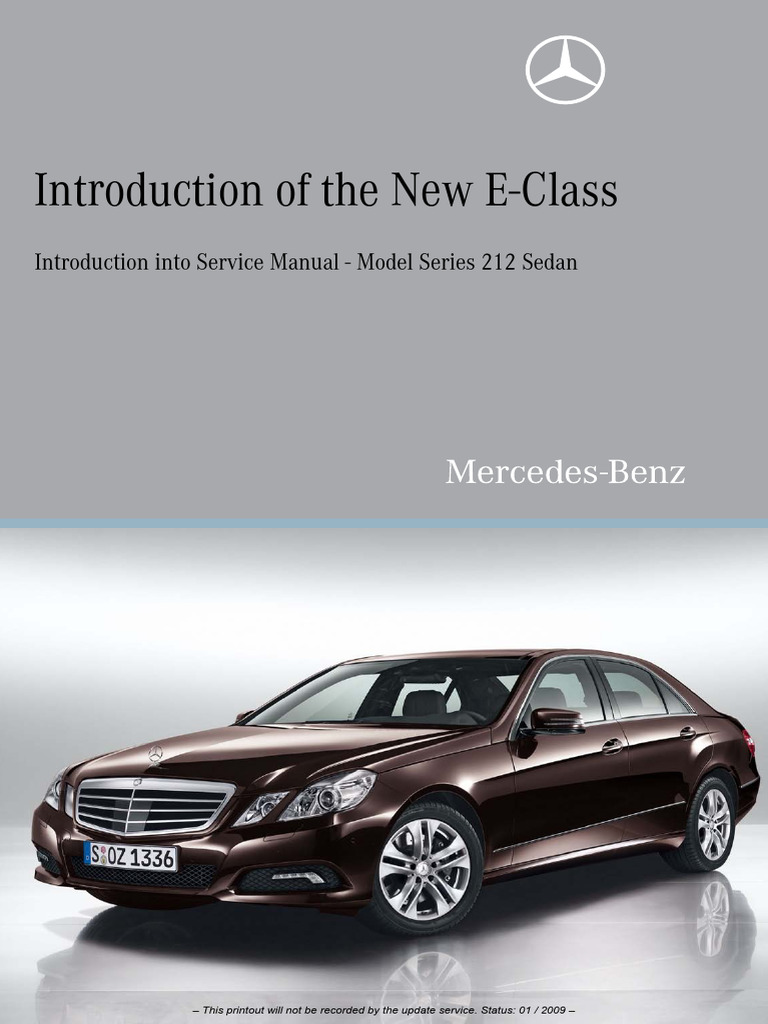 W212 SERVICE MANUAL intelligence overview