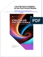 Ebook2024 - 937free Download Calculus For Data Science Hayden Van Der Post Vincent Bisette Full Chapter PDF