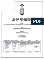 Lembar Pengesahan: Perencanaan Pemeliharaan Bangunan Docking Di Pelabuhan Perikanan Pasongsongan