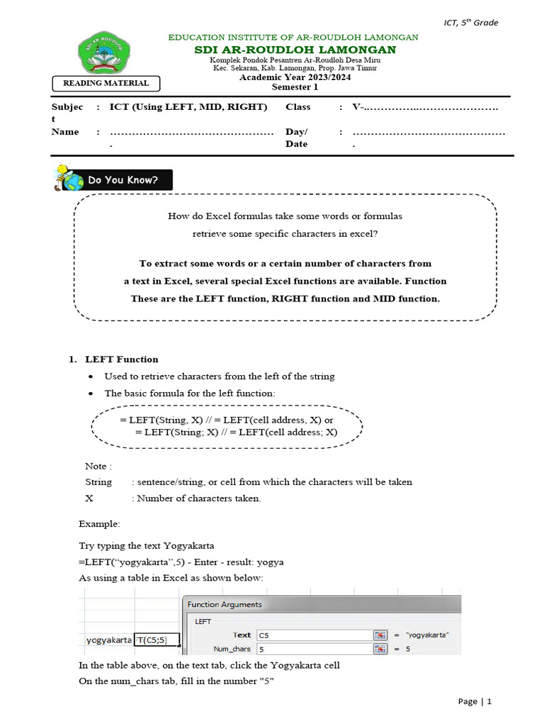 1 6 Left Mid Right Pdf